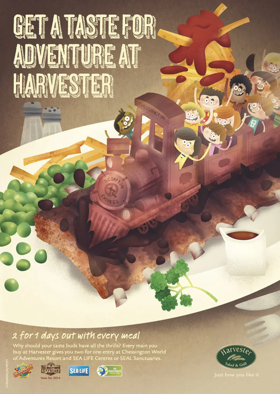 Get a taste for adventure at harvester banner