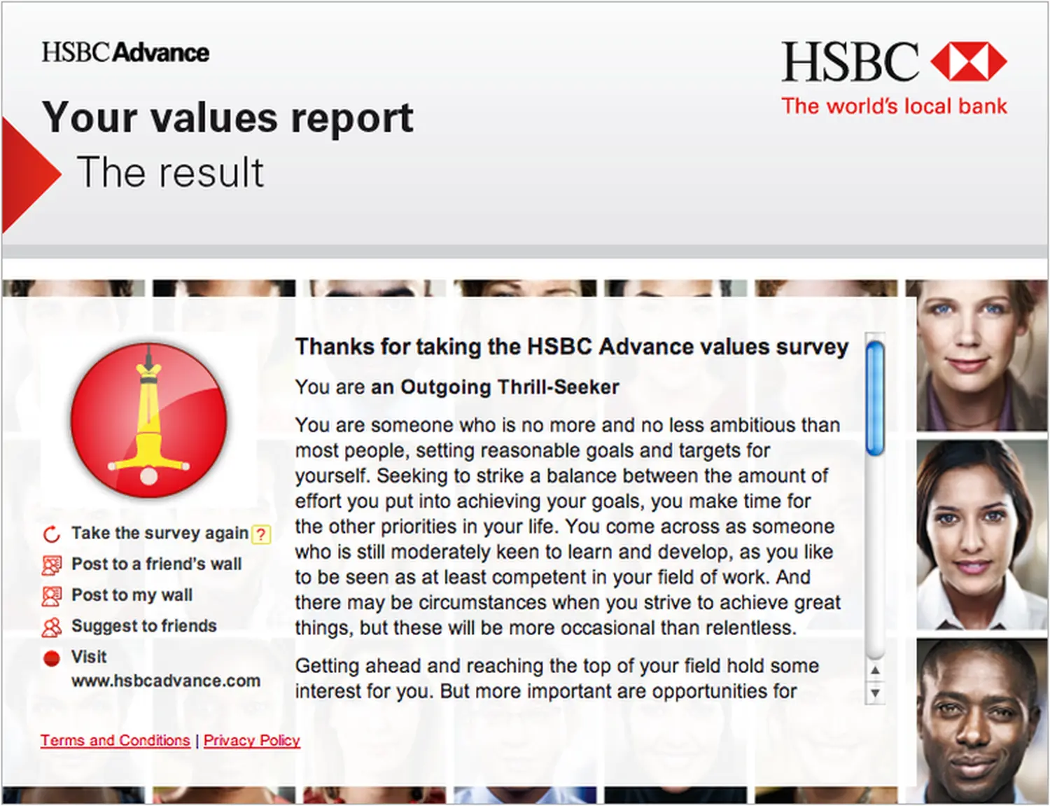 Hsbc advance value surrvey