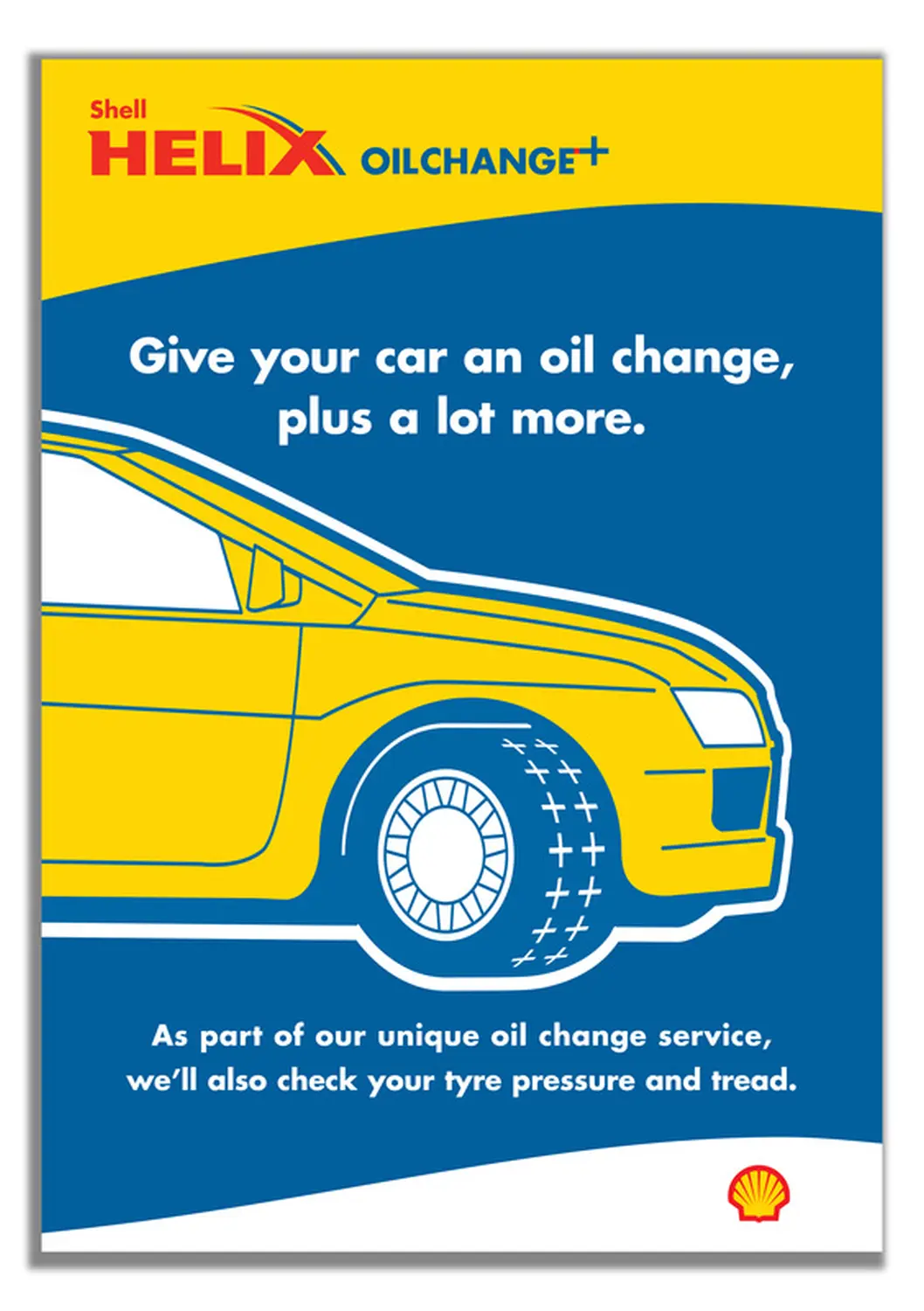 Shell Helix Oil change poster