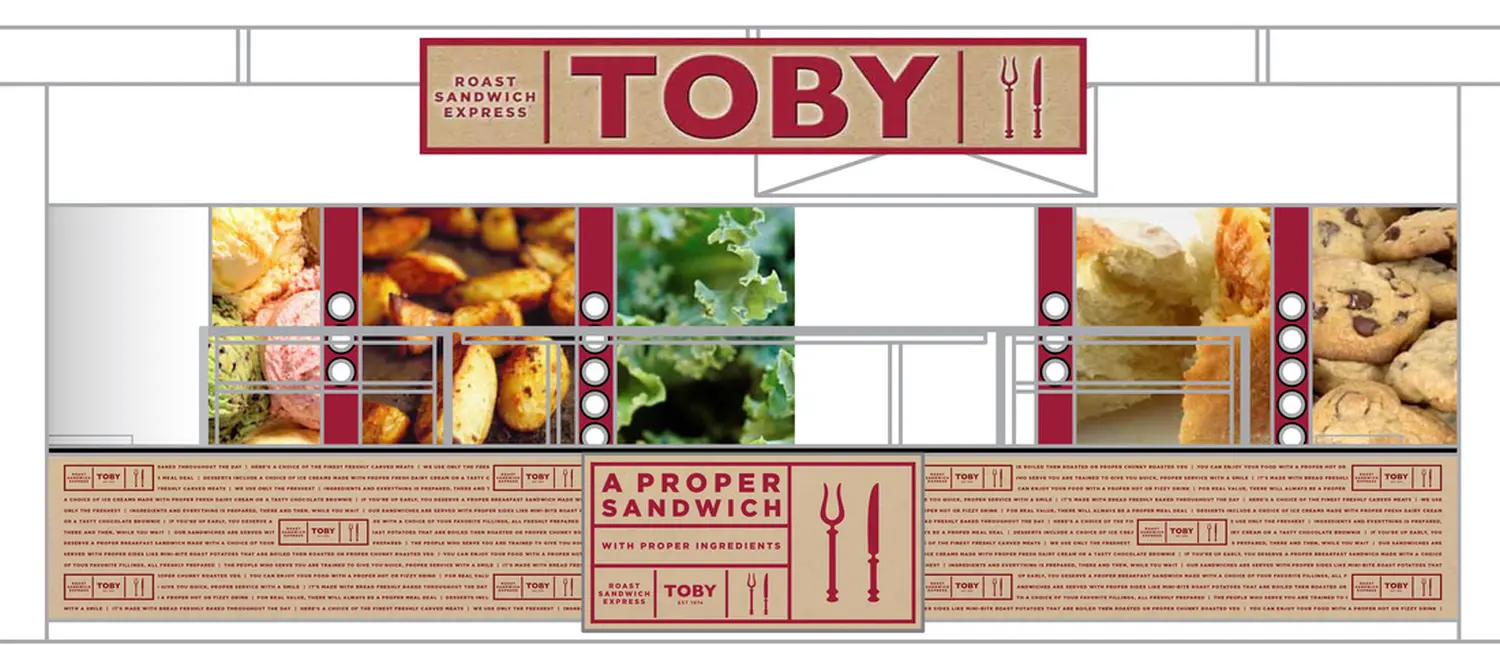 Toby Sandwich Bar menu card