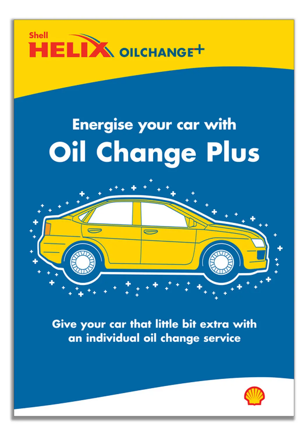 Shell Helix Oil change poster