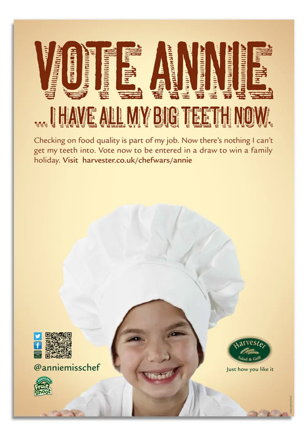 Harvester's 'junior Chefs' flyer